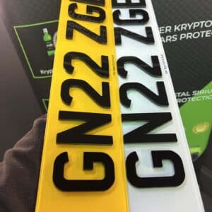 4D Acrylic 3mm Number Plates