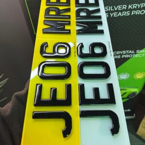 4D Gel 5mm Number Plates